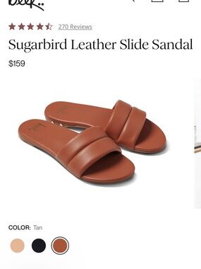NEW Beek leather slides